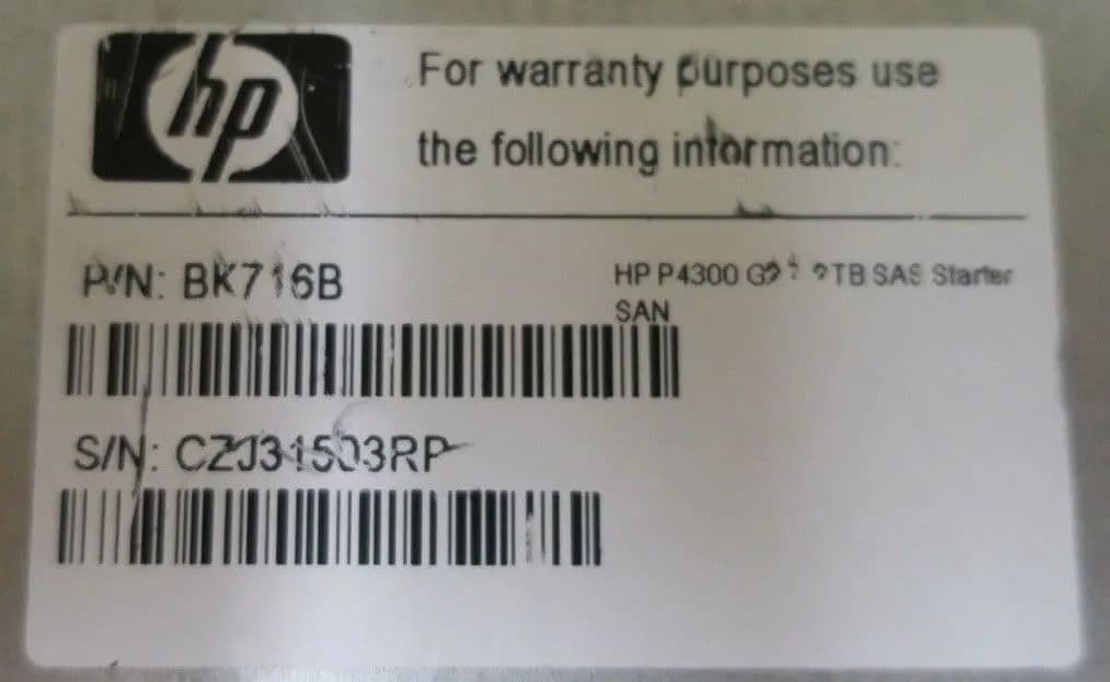Система хранения HP P4300 G2 7.2TB (16x450GB) SAS Starter SAN
